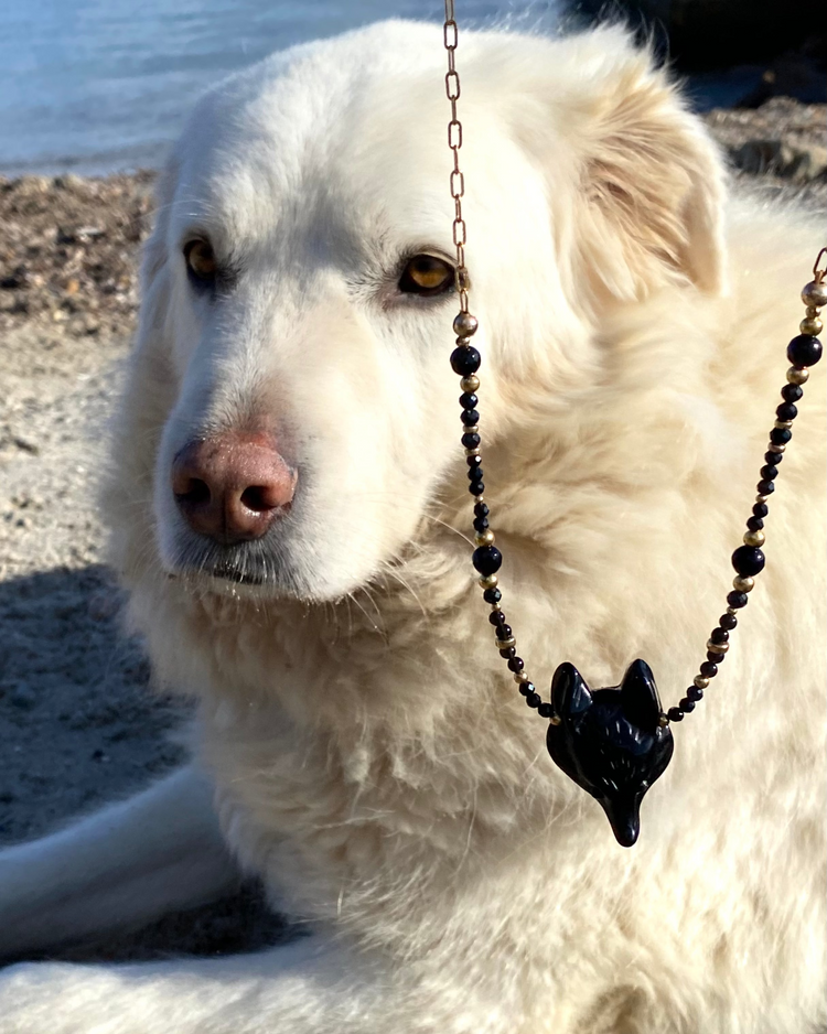 Collier ANIMALUPA Noir - Obsidienne - MTFORJEL