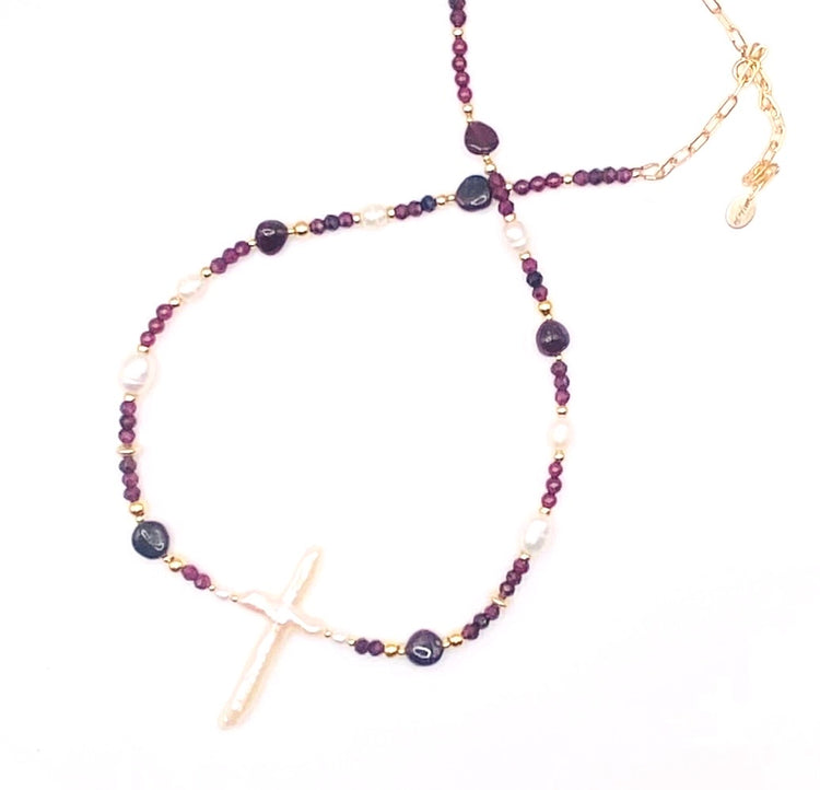 Collier FERVORE KESHI | Grenat - MTFORJEL