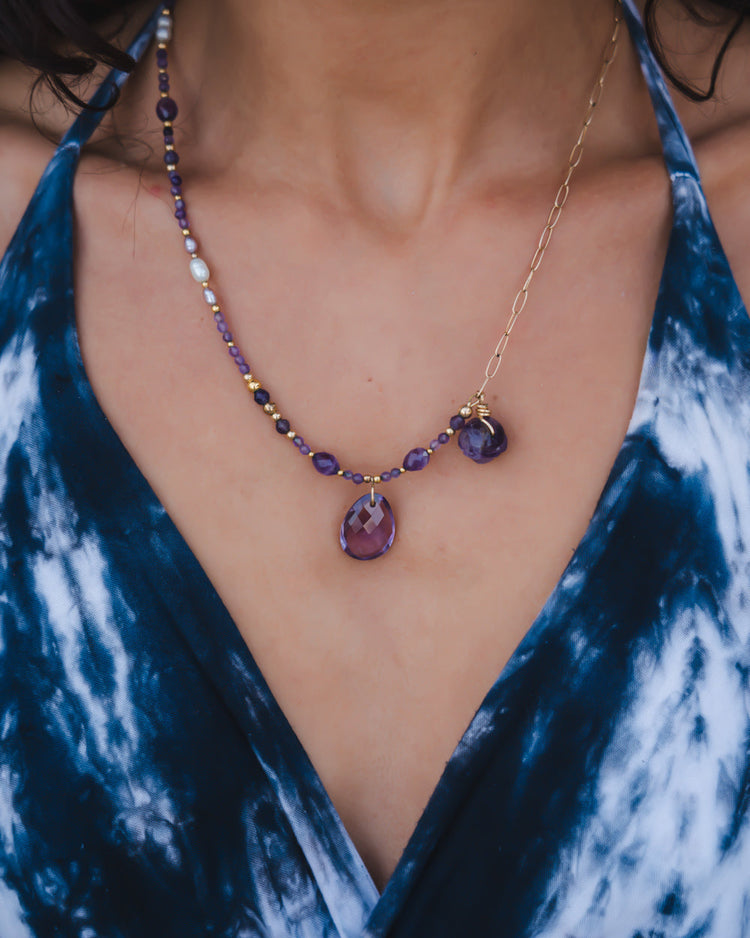 Collier GOCCIA n°1 | Améthyste - MTFORJEL