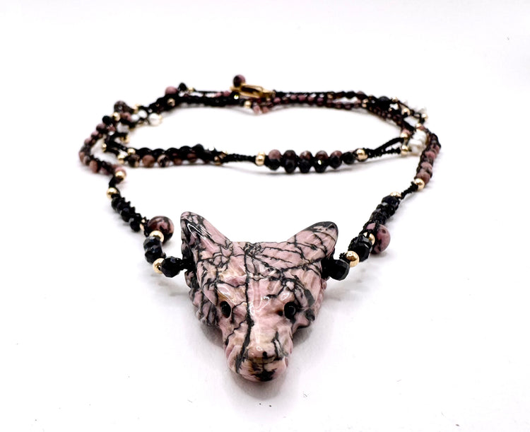 Collier Salva Lupa | Rhodonite - MTFORJEL