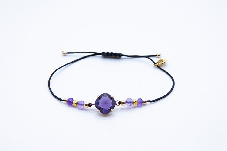 Bracelet ACQUA PAVI n°1 Violet - Améthyste - MTFORJEL