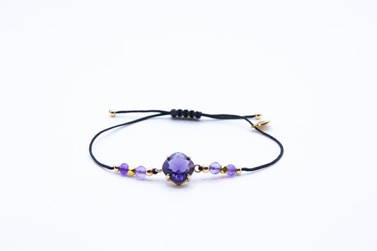 Bracelet ACQUA PAVI n°1 Violet - Améthyste - MTFORJEL