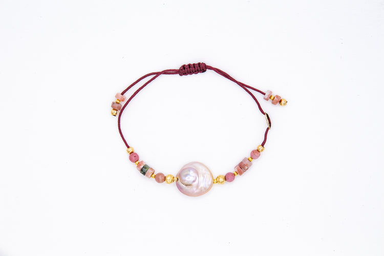 Bracelet DOLCEZZA LIA Rose - Rhodonite - MTFORJEL