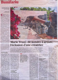 Article Corse matin portrait Marie trani