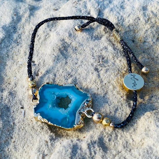 Bracelet FETTA DI VITA | Agate bleue - MTFORJEL