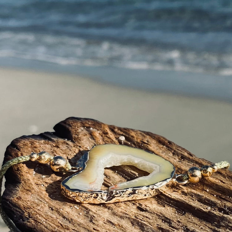 Bracelet FETTA DI VITA | Agate jaune - MTFORJEL