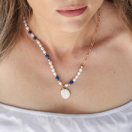 Collier oeil lapis lazuli image 1