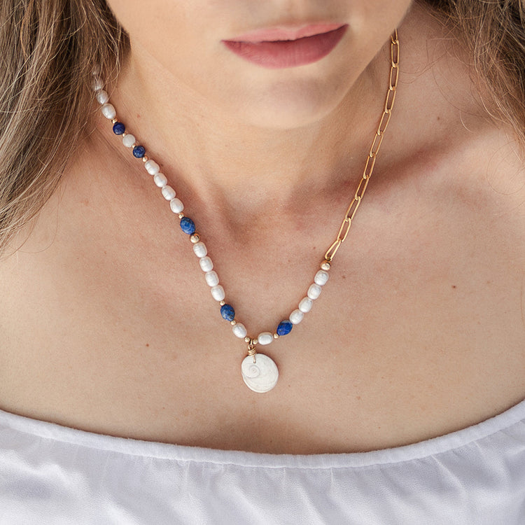 Collier oeil lapis lazuli image 1