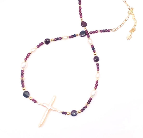 Collier FERVORE KESHI | Grenat - MTFORJEL