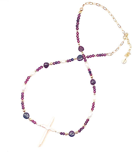 Collier FERVORE KESHI | Grenat - MTFORJEL