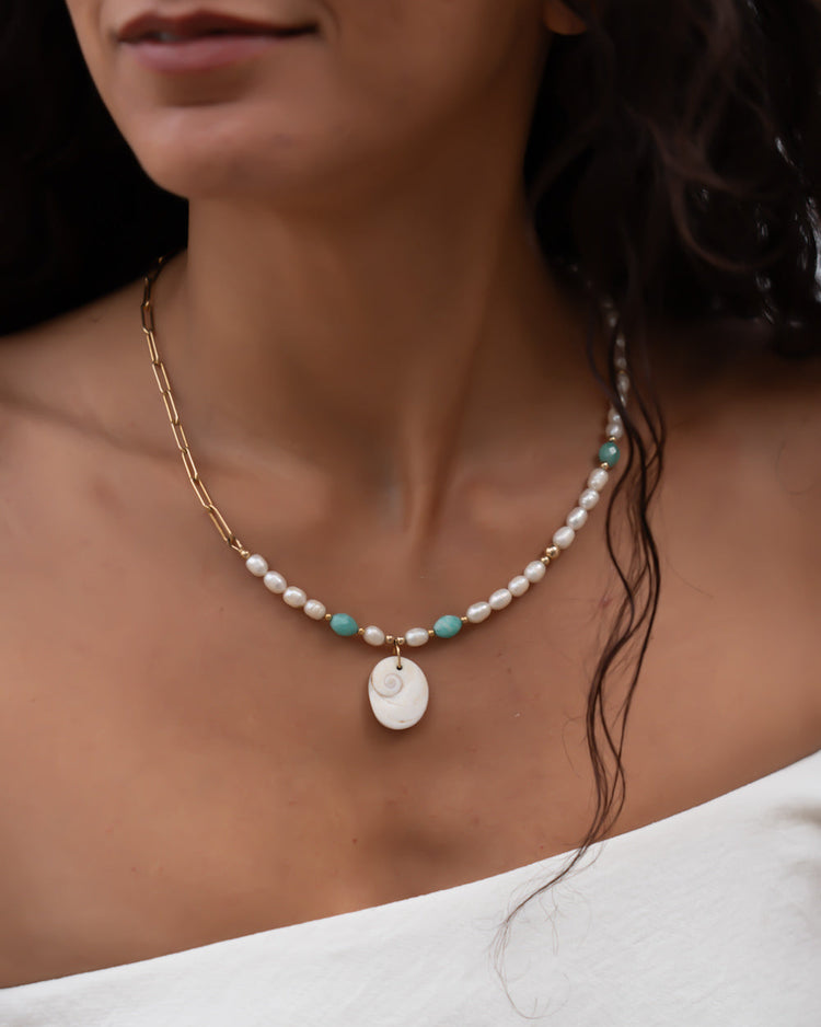 Collier Œil de Sainte Lucie | Amazonite - MTFORJEL