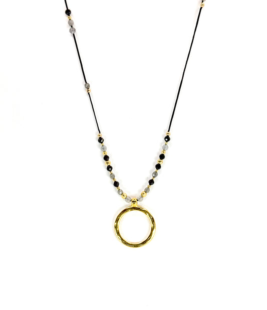 Collier INFINITA | Agate et onyx noire - MTFORJEL