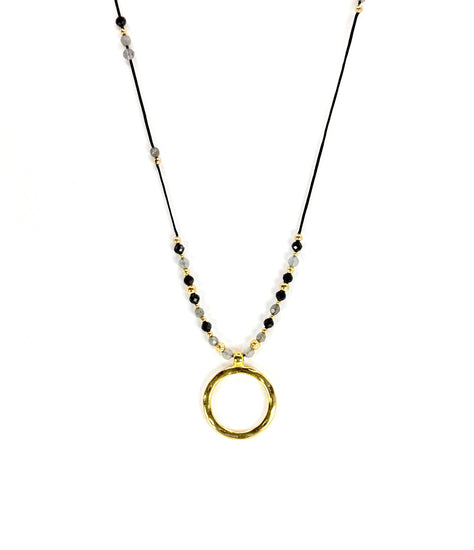 Collier INFINITA | Agate et onyx noire - MTFORJEL