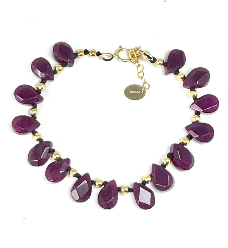 Bracelet GOCCIA | Jade violet