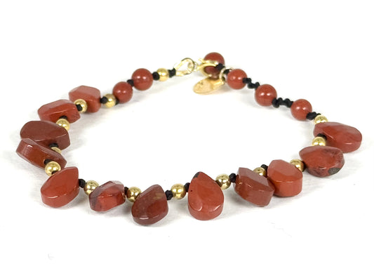 Bracelet GOCCIA | Jaspe rouge