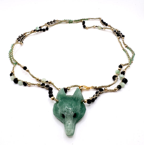 Collier Salva Lupa | Aventurine - MTFORJEL