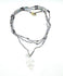 Bijou 2 en 1 au crochet FOGLIA | Collier  ou Bracelet multi tours | Pendentif FEUILLE en pierre naturelle Opalite - MTFORJEL