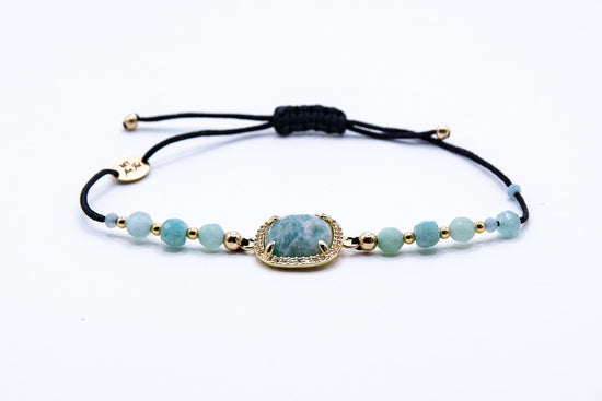 Bracelet PAVIMENTA n°2 Vert clair - Amazonite - MTFORJEL