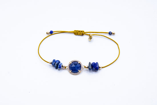 Bracelet PAVIMENTA n°1bis Bleu - Lapis Lazuli - MTFORJEL